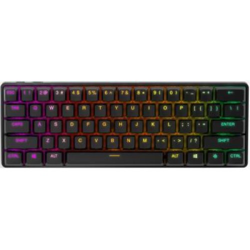 Клавіатура ігрова, механічна, бездротова, SteelSeries APEX Pro mini Wireless Black (SS64842)