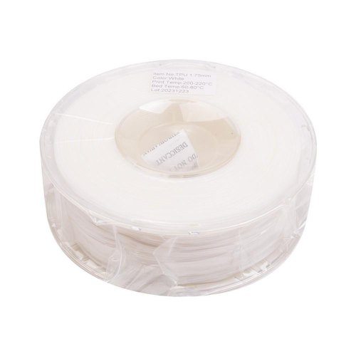 TPU-пластик PowerPlant Filament для 3D-принтера 1.75 мм 1 кг, білий