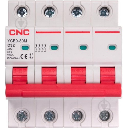 Модульний автоматичний вимикач CNC YCB9-80M 4P C32 6ka