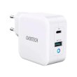 Мережевий зарядний пристрій CHOETECH GaN USB Type-C, Type-A 65W, PD, QC