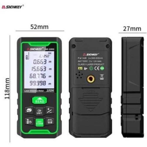 Далекомір лазерний Sndway SW-100G, 100 м