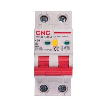 Диференційний автоматичний вимикач CNC YCB9LE-80M 2P C20 6000A 30mA 230V