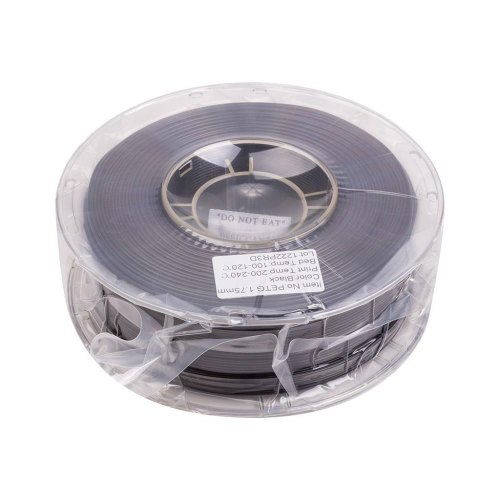 PETG-пластик PowerPlant Filament для 3D-принтера 1.75 мм 1 кг, чорний