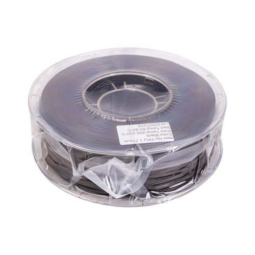 TPU-пластик PowerPlant Filament для 3D-принтера 1.75 мм 1 кг, чорний
