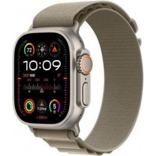 Смарт годинник Apple Watch Ultra 2 49mm Titanium Case with Olive Alpine Loop - Large **