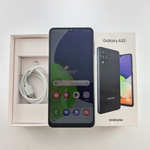Смартфон Samsung Galaxy A22 (A225F) 64Gb Black (SM-A225FZKDSEK) USED **
