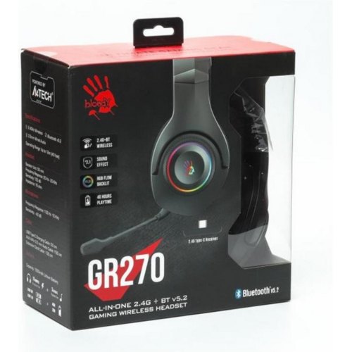 Гарнітура бездротова, A4Tech Bloody GR270 Black