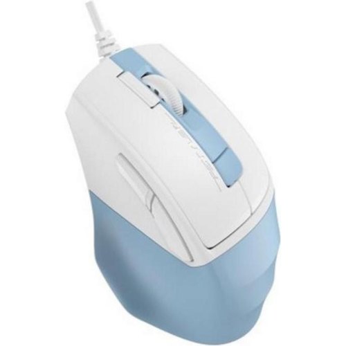 Мишка дротова, A4Tech Fstyler FM45S lcy Blue, оптична, 2400dpi, 4кн., USB, біло-блакитна