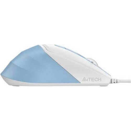 Мишка дротова, A4Tech Fstyler FM45S lcy Blue, оптична, 2400dpi, 4кн., USB, біло-блакитна