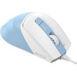 Мишка дротова, A4Tech Fstyler FM45S lcy Blue, оптична, 2400dpi, 4кн., USB, біло-блакитна