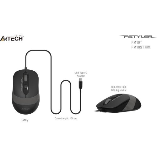 Мишка дротова, A4Tech Fstyler FM10T Grey