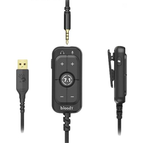 Гарнітура дротова, A4Tech Bloody M590i 7.1 Sports Navy