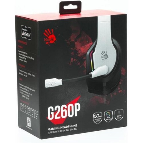 Гарнітура дротова, A4Tech Bloody G260p White