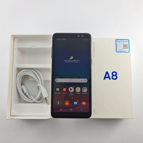 Смартфон Samsung Galaxy A8 2018 (A530F) 32Gb Black (SM-A530FZKDSEK) USED **