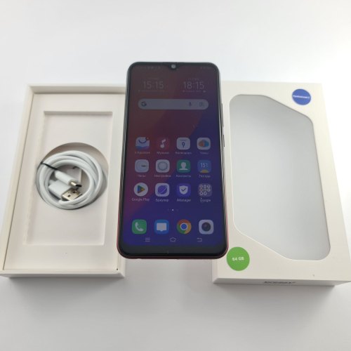 Смартфон Vivo Y12 3/64Gb Burgundy Red USED **