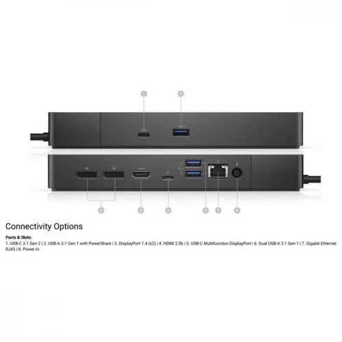 Порт-реплiкатор Dell Dock WD19S, 130W 3Y