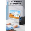 Мишка бездротова, UGREEN MU105 2.4 GHz Portable Wireless Mouse Green (90672)