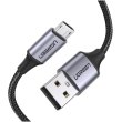 Кабель UGREEN US290 USB 2.0 to Micro Cable Nickel Plating Aluminum Braid 2A 0.5M Black (60145)