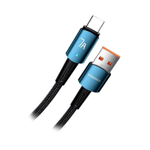Кабель ESSAGER Sunset Type-C 7A USB charging and data Fully compatible cable 1m Blue (EXC7A-CG03-P)