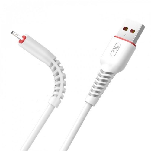Кабель SkyDolphin S54T Soft USB to Type-C 2.4A 1m білий