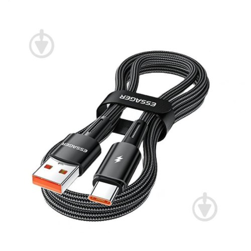 Кабель ESSAGER Sunset USB A to Type C 120W USB Charging Cable 1m Black (EXC120-CG01-P)