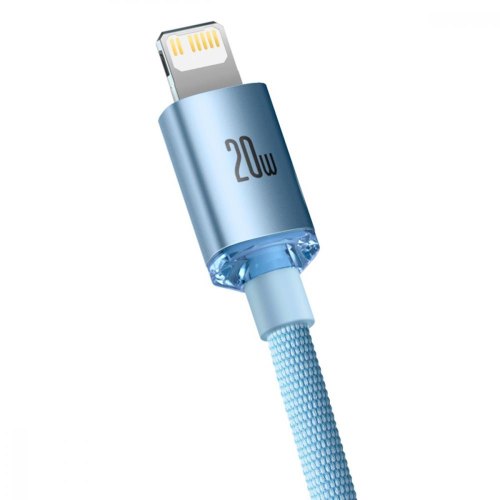 Кабель Baseus Crystal Shine Series Fast Charging Data Cable Type-C to Lightning 20W 1.2M Sky Blue