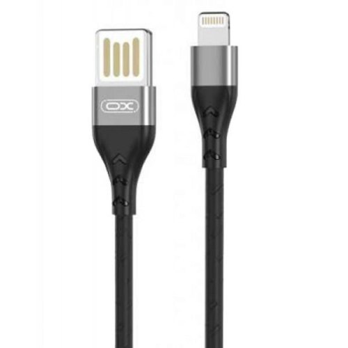Кабель XO NB188 2.4A Double-sided pluggable USB port cable for Lightning 1M Gray