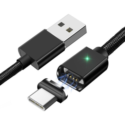 Кабель ESSAGER Magic Power Magnetic USB to Type-c 1m Black (EXCCXT-ML01)