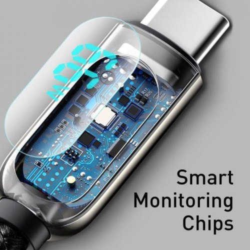 Кабель Baseus Display Fast Charging Data Cable USB to Type-C 66W 2M Black