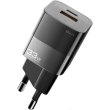 Мережевий зарядний пристрій ESSAGER Square Brick 33W Gallium Nitride Travel Charger USB A+ Type-C EU Black (ECTCA-FZB01)
