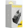 Мережевий зарядний пристрій ESSAGER Square Brick 33W Gallium Nitride Travel Charger USB A+ Type-C EU Black (ECTCA-FZB01)