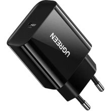 Мережевий зарядний пристрій UGREEN CD137 Fast Charging Power Adapter with PD QC4.0 20W 3A Black (10191)