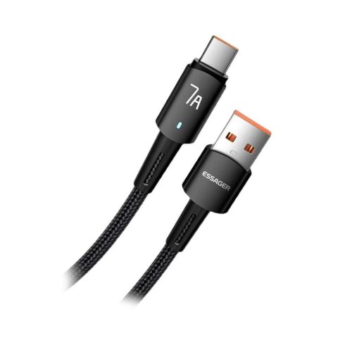 Кабель ESSAGER Sunset Type-C 7A USB charging and data Fully compatible cable 1m Black (EXC7A-CG01-P)