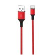 Кабель XO NB143 Braided Data Cable Type-C 1m Red