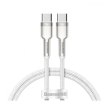 Кабель Baseus Cafule Series Metal Data Cable Type-C to Type-C 100W 1M White
