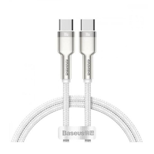 Кабель Baseus Cafule Series Metal Data Cable Type-C to Type-C 100W 1M White