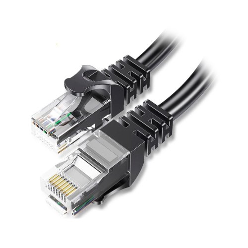 Кабель ESSAGER TopSpeed Cable Ethernet Cat6 RJ45 Splitter Network Round Cable 0.5m Black (EXCWXY-JSB01)