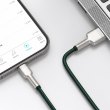Кабель Baseus Cafule Series Metal Data Cable USB to Lightning 2.4A 2M Green