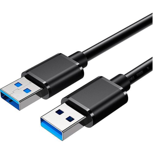 Кабель ESSAGER USB Extension Cable USB 3.0 Male to Male 5Gbps speed 0.5M Black (EXCAA-YTB01)