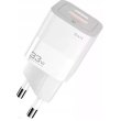Мережевий зарядний пристрій ESSAGER Square Brick 33W Gallium Nitride Travel Charger USB A+ Type-C EU White (ECTCA-FZB02)