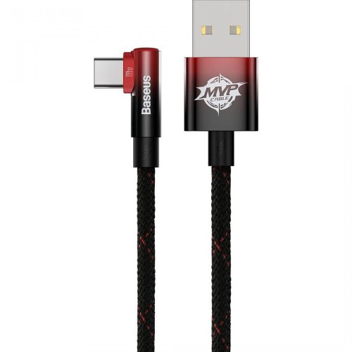 Кабель Baseus MVP 2 Elbow-shaped Fast Charging Data Cable USB to Type-C 100W 1m Black/Red