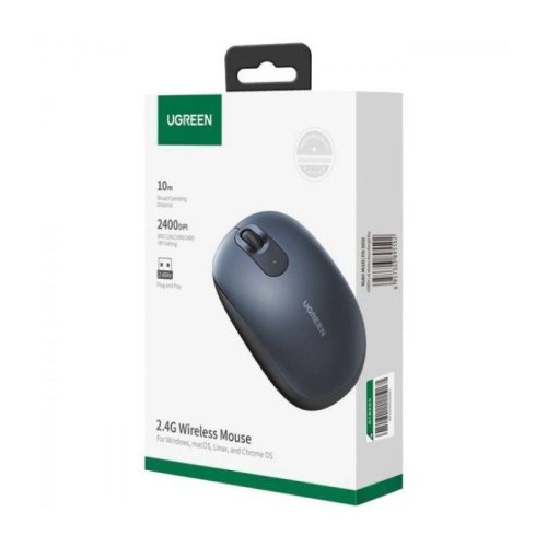 Мишка бездротова, UGREEN MU105 2.4 GHz Portable Wireless Mouse Deep Blue (90550)