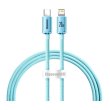 Кабель Baseus Crystal Shine Series Fast Charging Data Cable Type-C to Lightning 20W 2M Sky Blue