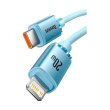 Кабель Baseus Crystal Shine Series Fast Charging Data Cable Type-C to Lightning 20W 2M Sky Blue