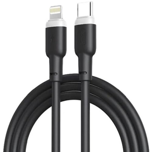 Кабель XO NB208A Liquid Silicone Data Type-C to Lightning 20W 1m Black