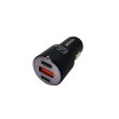 АЗП ESSAGER City Dual Typc-C + USB-A Car Charger 66W Black (ECC2C1A-FF01)