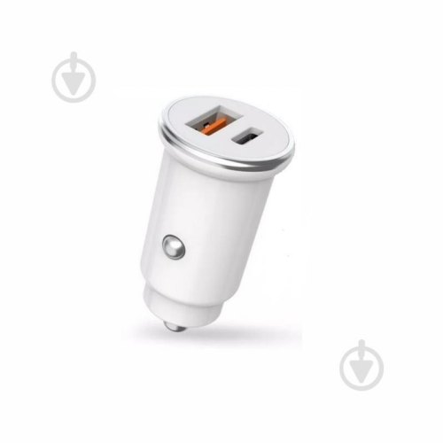 АЗП XO XO-CC25 PD+QC 3.0 Car Charger White