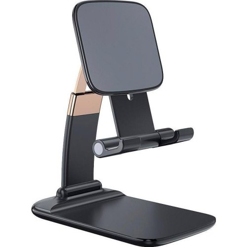 Тримач для телефона ESSAGER Knight Foldable Desk Mobile Phone Holder Stand (Alloy) Black (EZJZM-QS01)