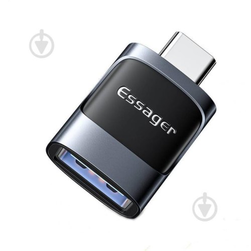 Адаптер ESSAGER Xuankong OTG USB Female to Type-C male USB 3.0 Grey (EZJAC-XL01)