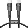 Кабель ESSAGER Star 100W USB Charging Cable Type-C to Type-C 1m Black (EXCTT1-XC01)